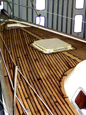 Foto van het voordek